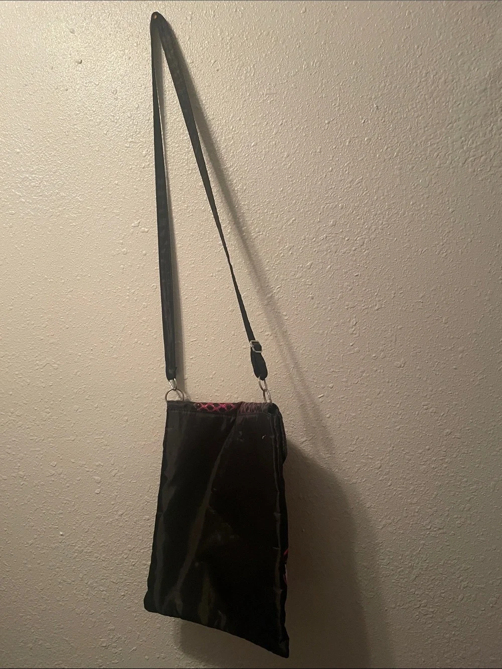 monster high Black & Pink Character Crossbody Bag